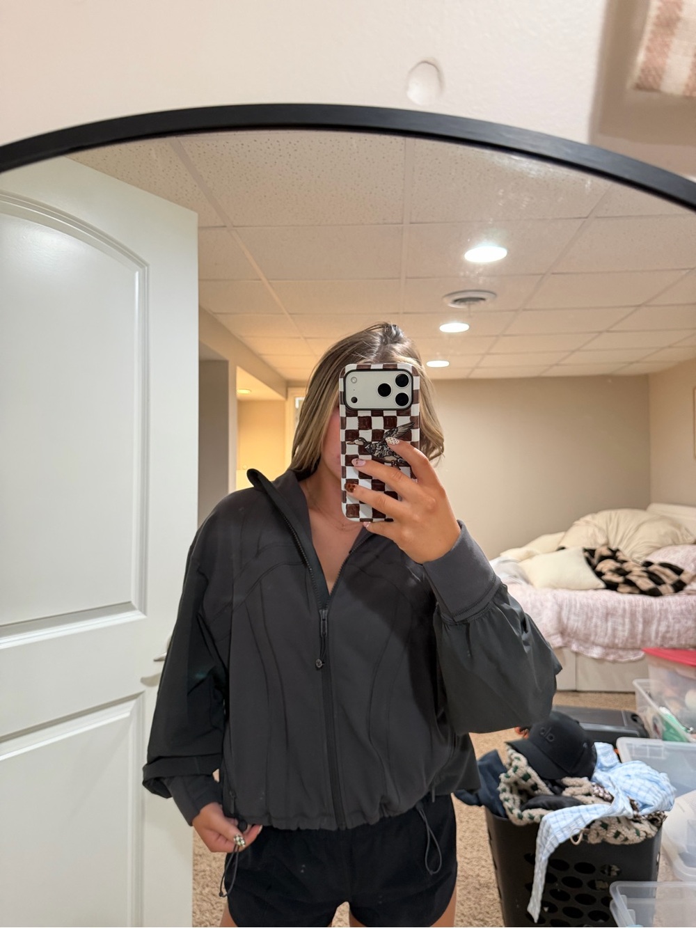 Lululemon Charcoal Gray Zip-Front Women's Jacket